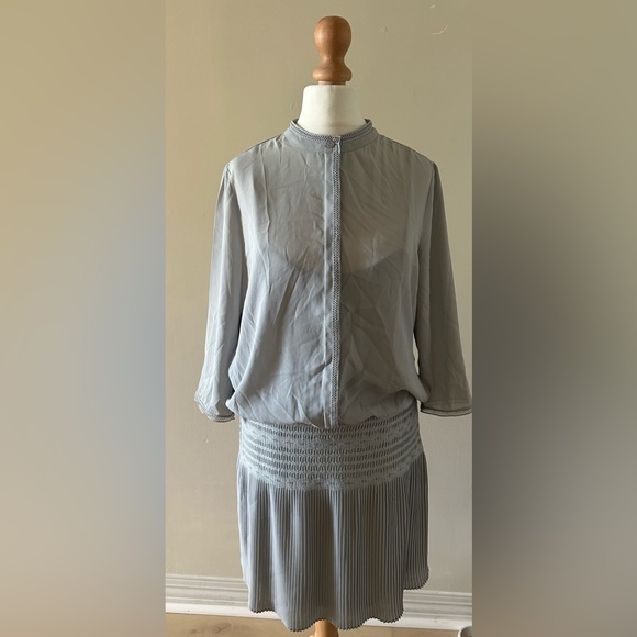 Reiss Bergamo pleated dress sz 6 - Picture 7 of 15